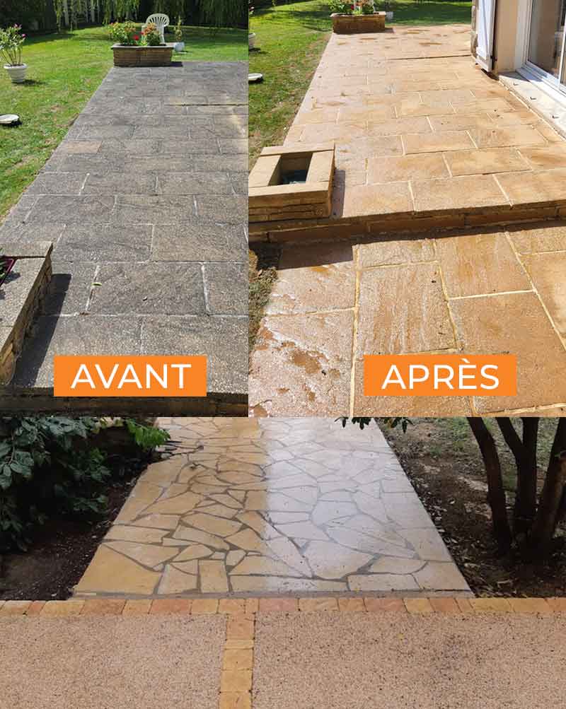 Travaux de toiture et façade : Nettoyage basse pression et le démoussage par pulvérisation de toiture biodégradable et la résine hydrofuge toiture. Travaux de couverture, réparation de toiture et de zinguerie : gouttière, bande de rive, solin. Ravalement peinture façade : Nettoyage et démoussage, peinture et imperméabilisation hydrofuge façade. Nettoyage des extérieurs : Nettoyage basse pression de vos pavés, dallages, murets, terrasse … sur Montpellier dans l’Hérault (34)